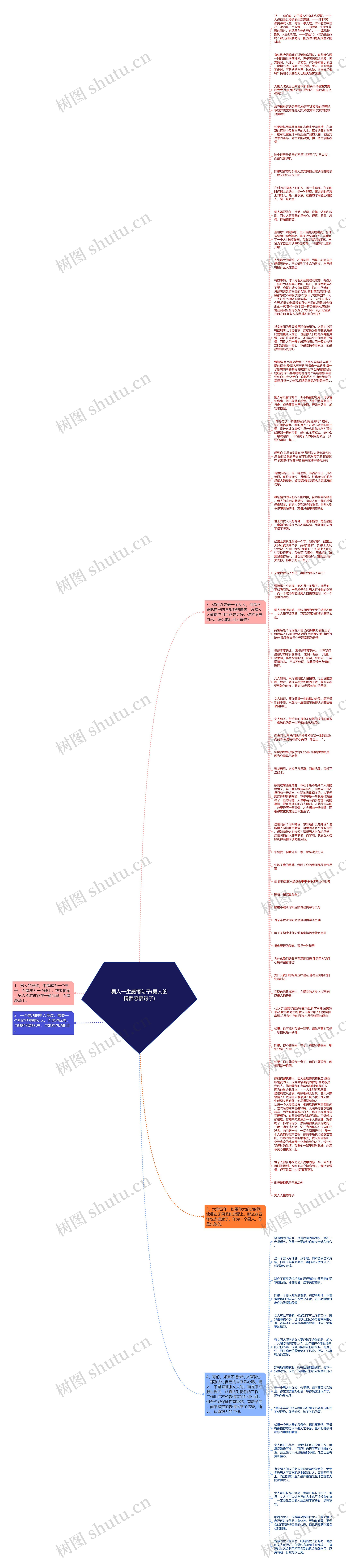 男人一生感悟句子(男人的精辟感悟句子)思维导图