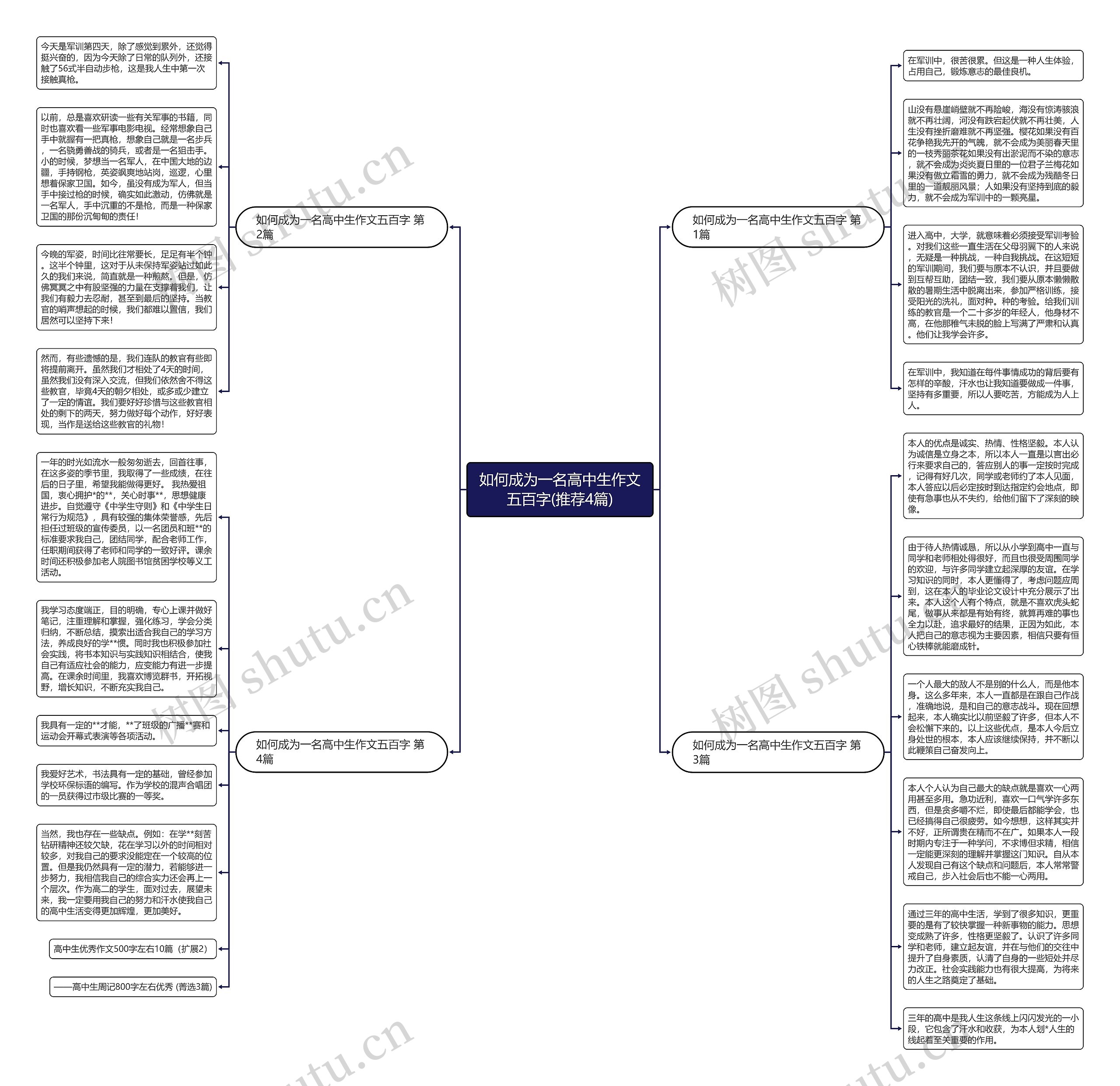 如何成为一名高中生作文五百字(推荐4篇)思维导图