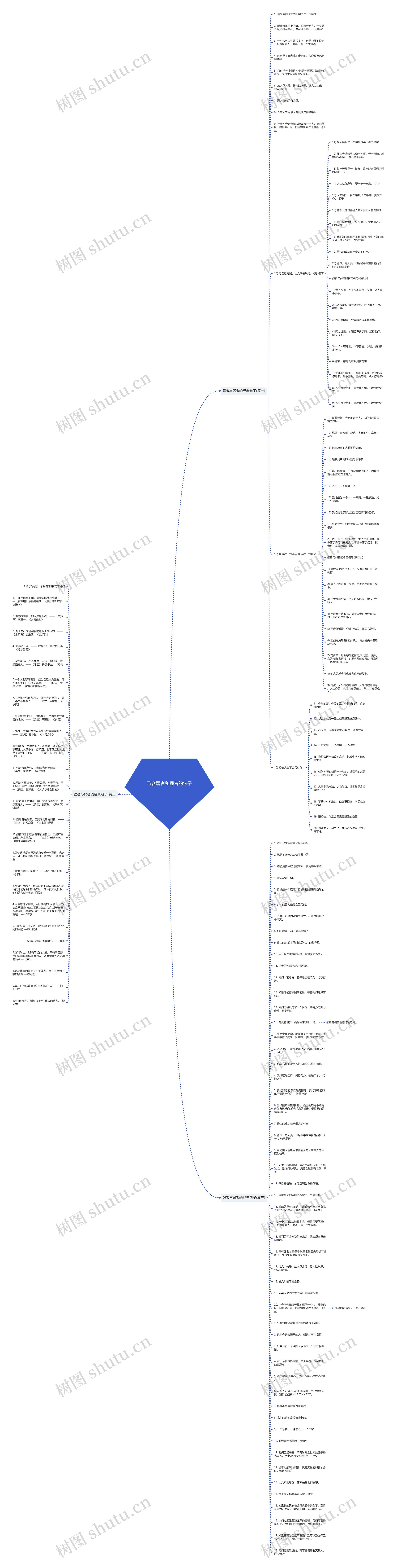 形容弱者和强者的句子思维导图