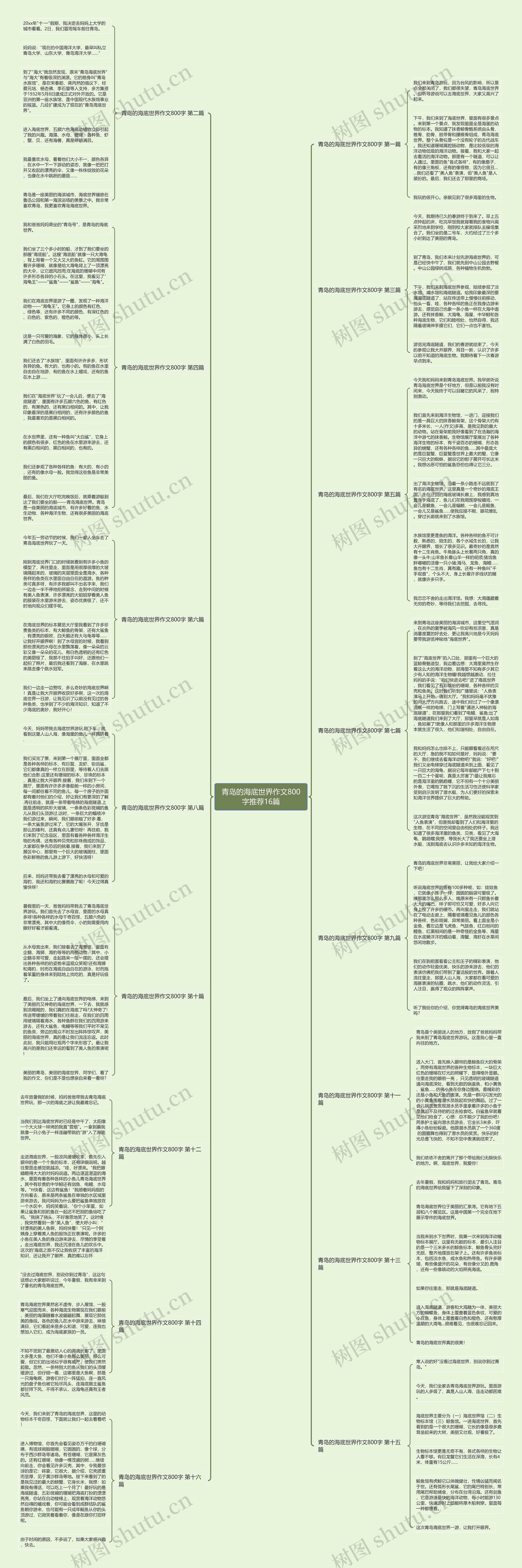 青岛的海底世界作文800字推荐16篇