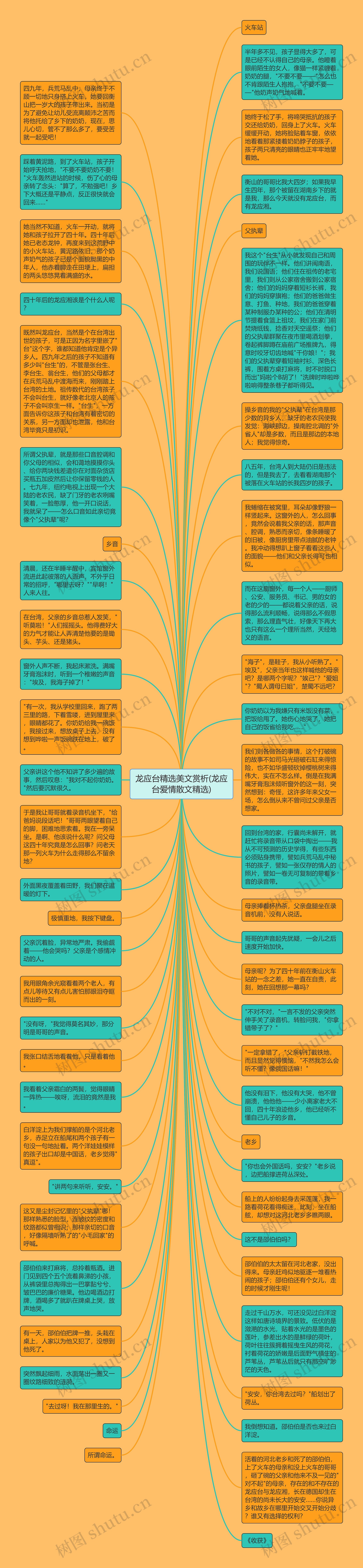 龙应台精选美文赏析(龙应台爱情散文精选)思维导图