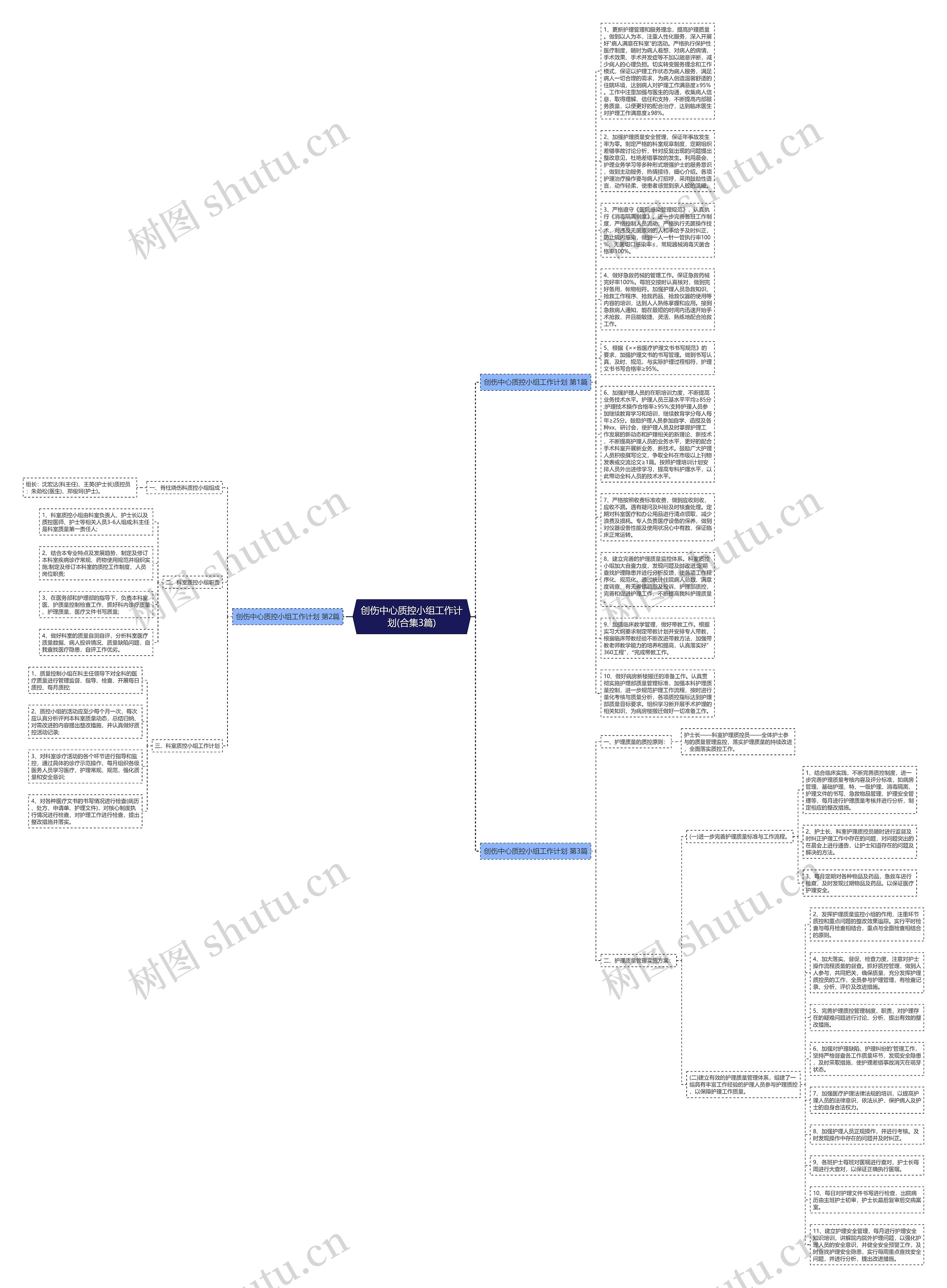 创伤中心质控小组工作计划(合集3篇)思维导图
