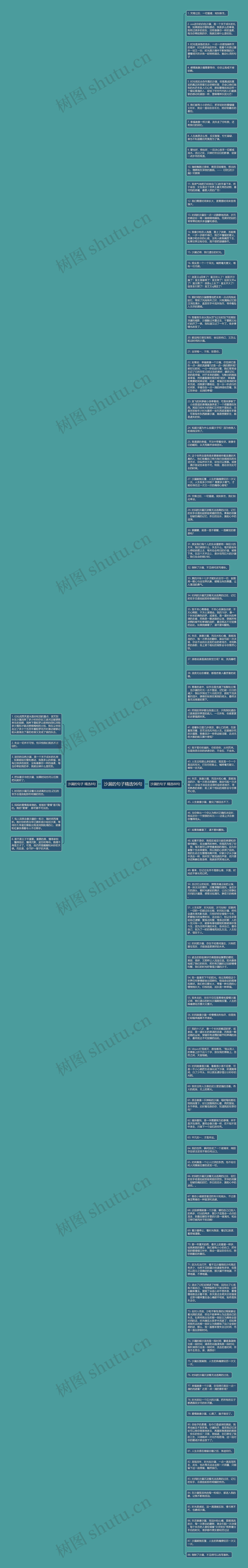 沙漏的句子精选96句思维导图