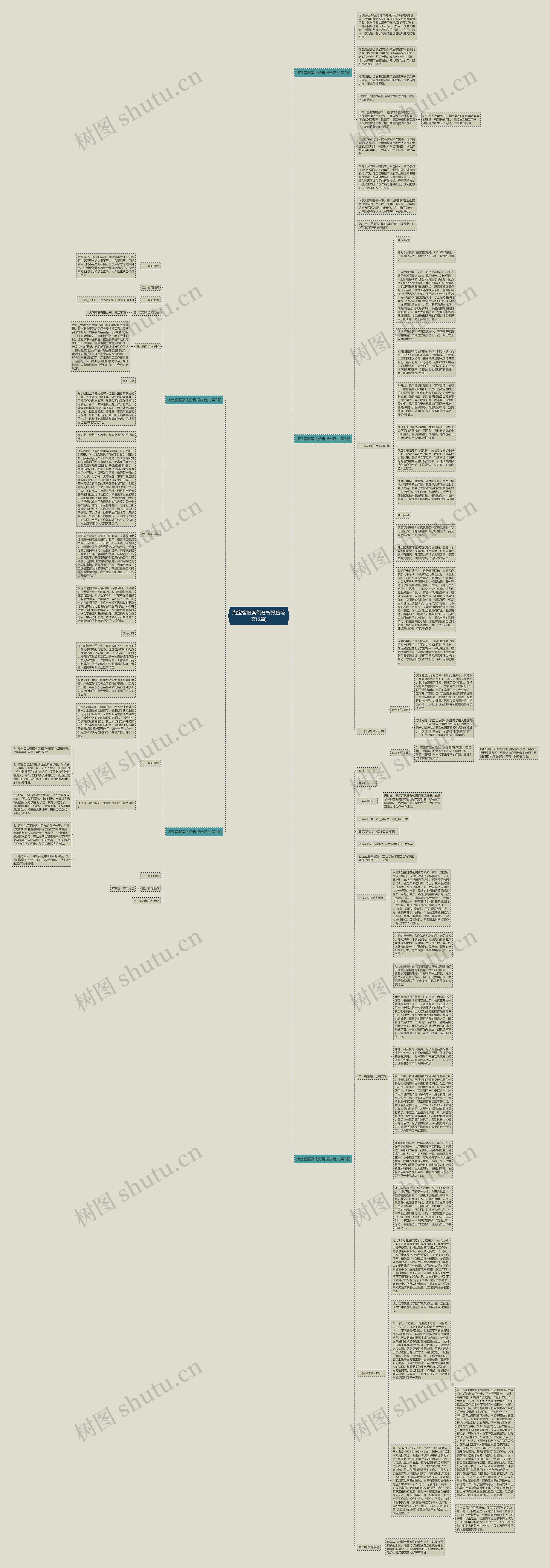 淘宝客服案例分析报告范文(5篇)思维导图高清图 淘宝客服案例分析报告范文(5篇)思维导图