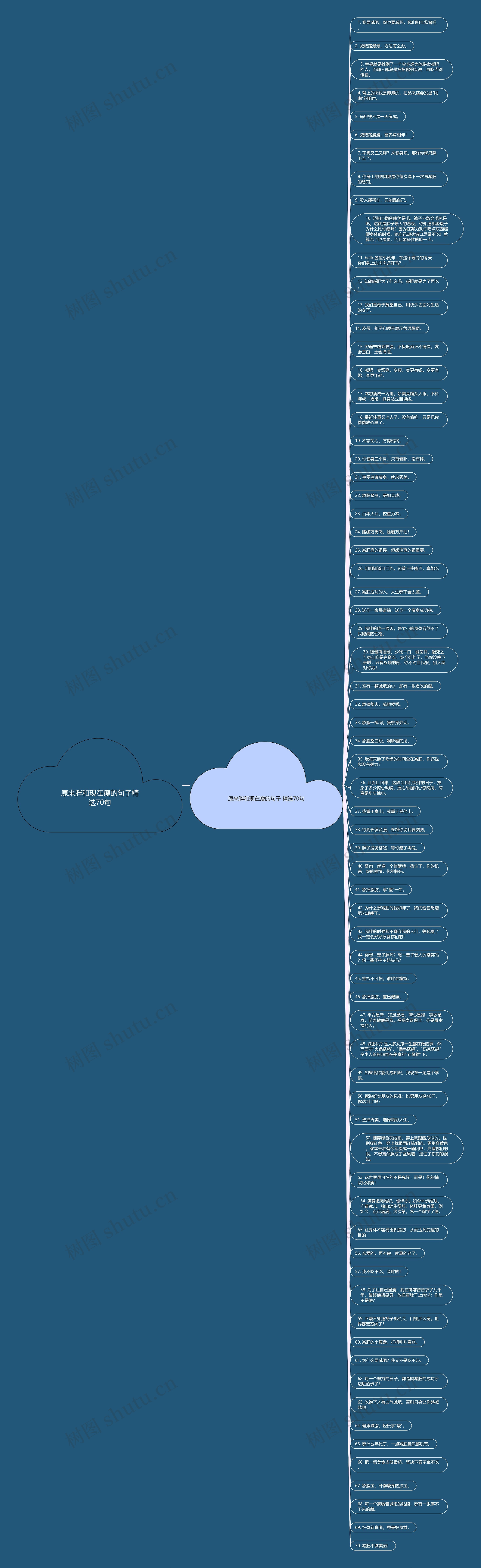 原来胖和现在瘦的句子精选70句思维导图