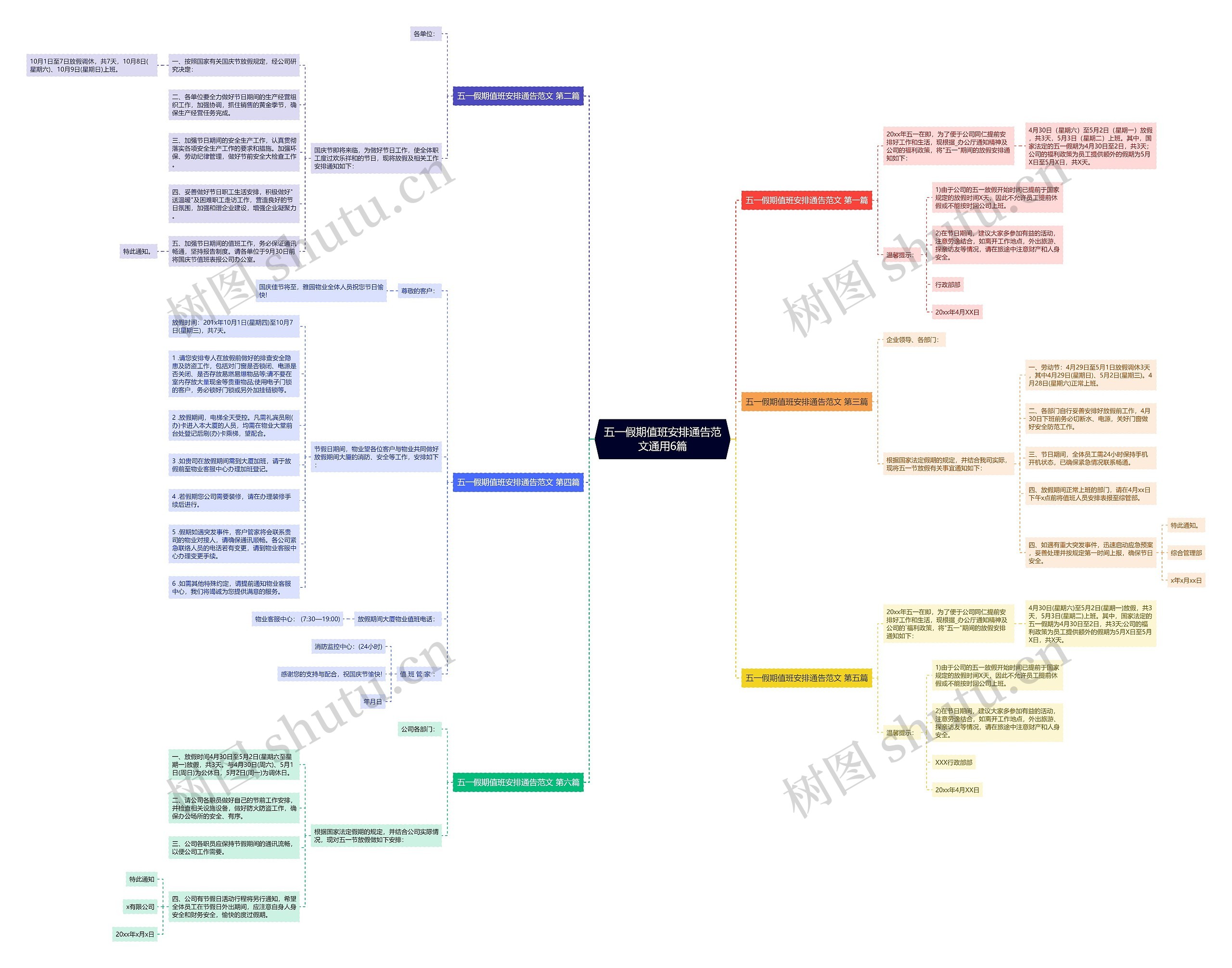 五一假期值班安排通告范文通用6篇 五一假期值班安排通告范文通用6篇
