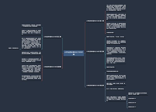 小学生四年级作文150字5篇