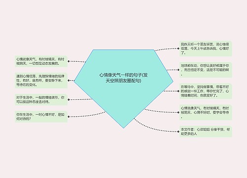 心情像天气一样的句子(发天空照朋友圈配句)