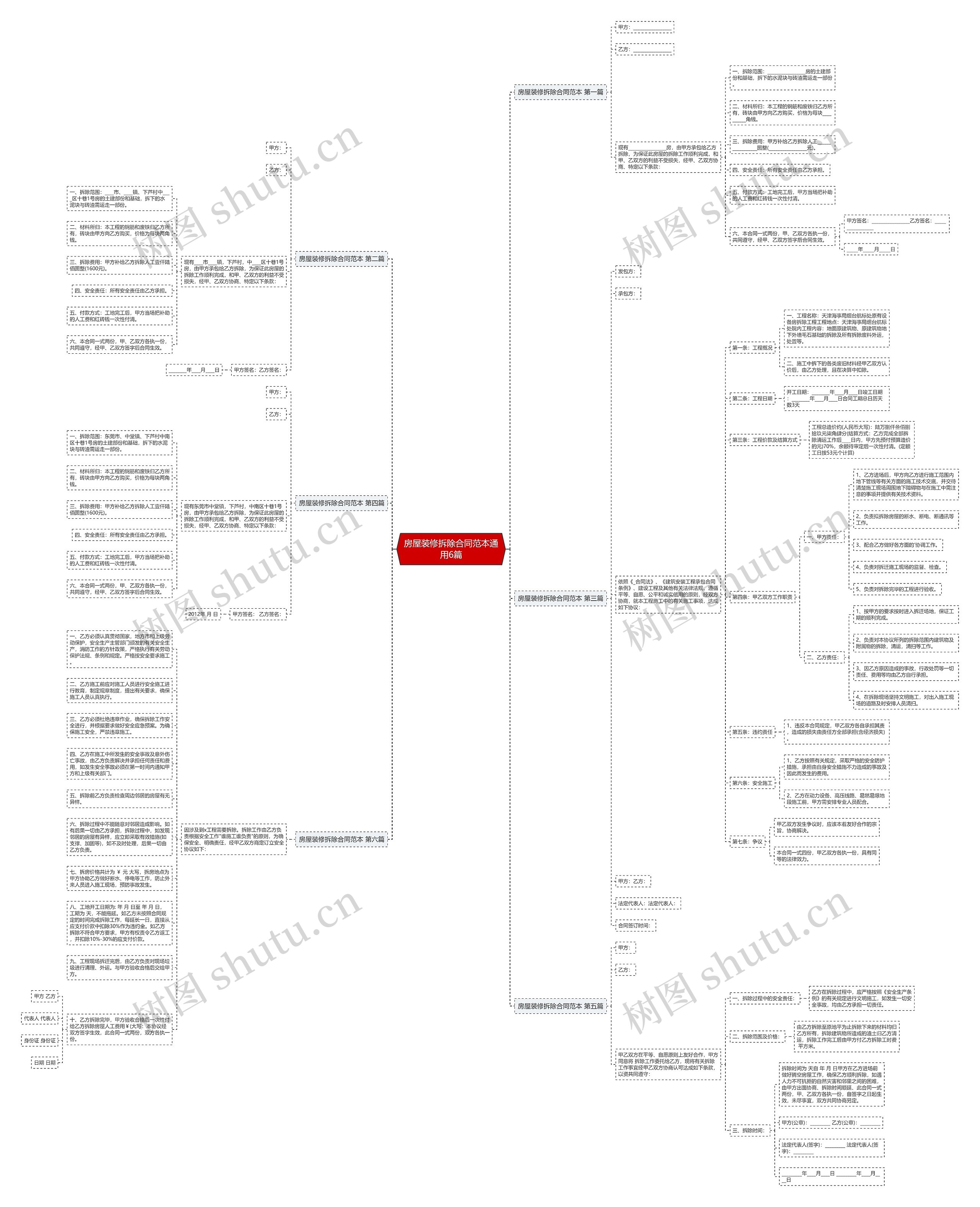房屋装修拆除合同范本通用6篇 房屋装修拆除合同范本通用6篇