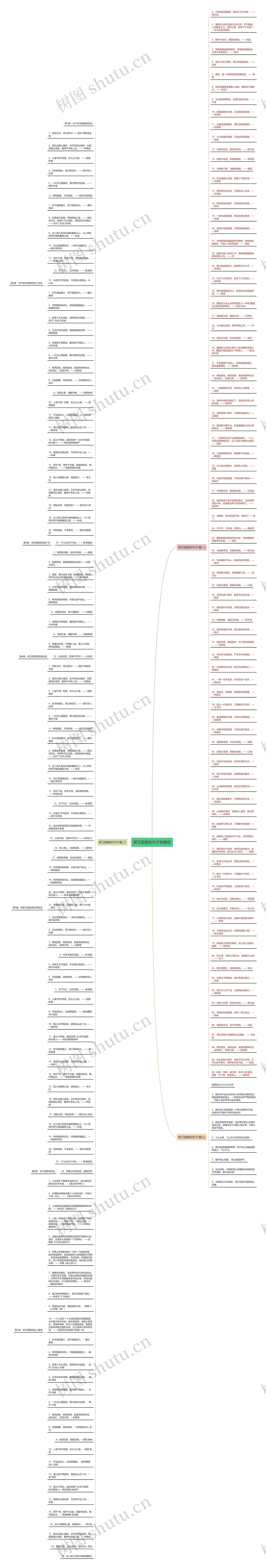 捍卫国家的句子有哪些思维导图