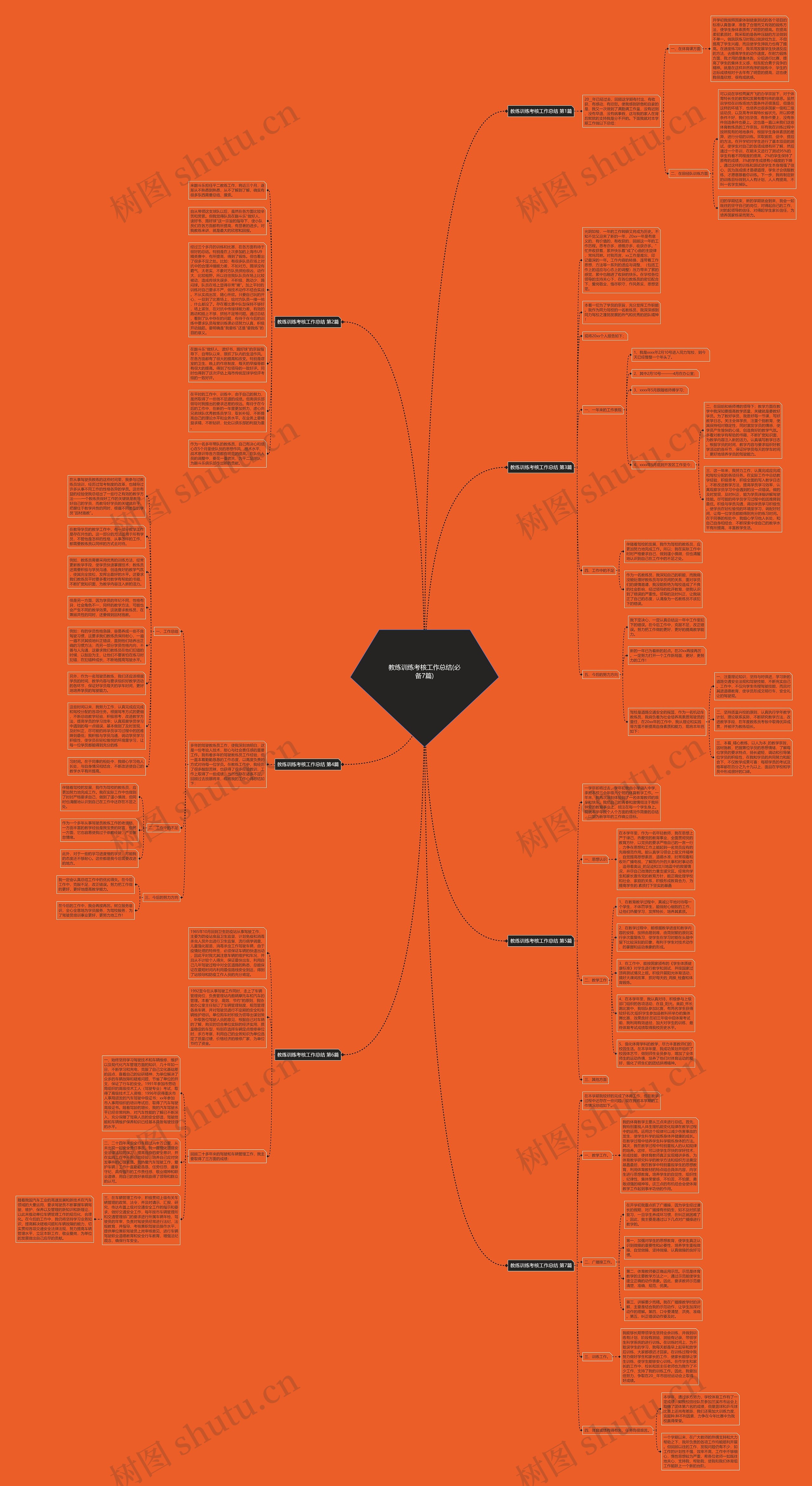 教练训练考核工作总结(必备7篇)思维导图