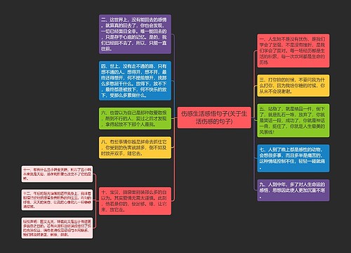 伤感生活感悟句子(关于生活伤感的句子)