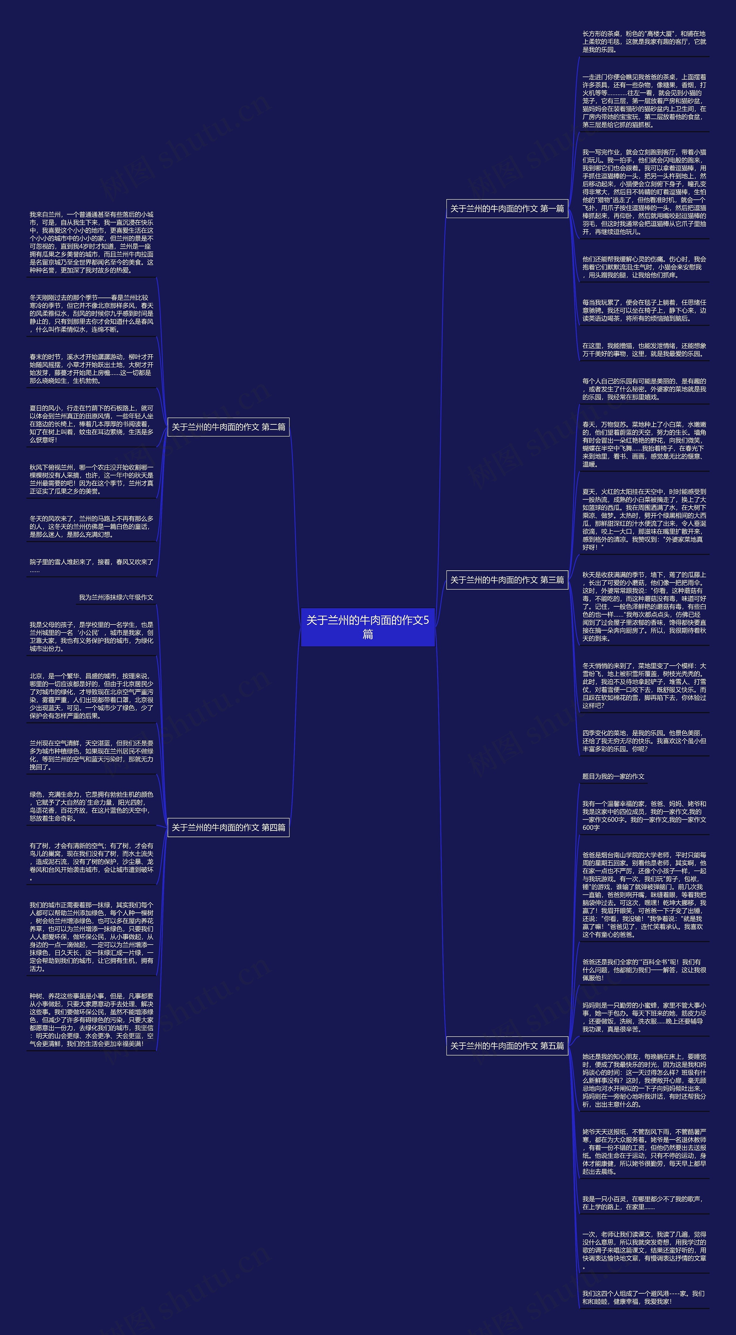 关于兰州的牛肉面的作文5篇思维导图