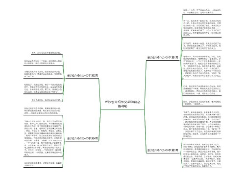 丢沙包介绍作文400字(必备4篇)