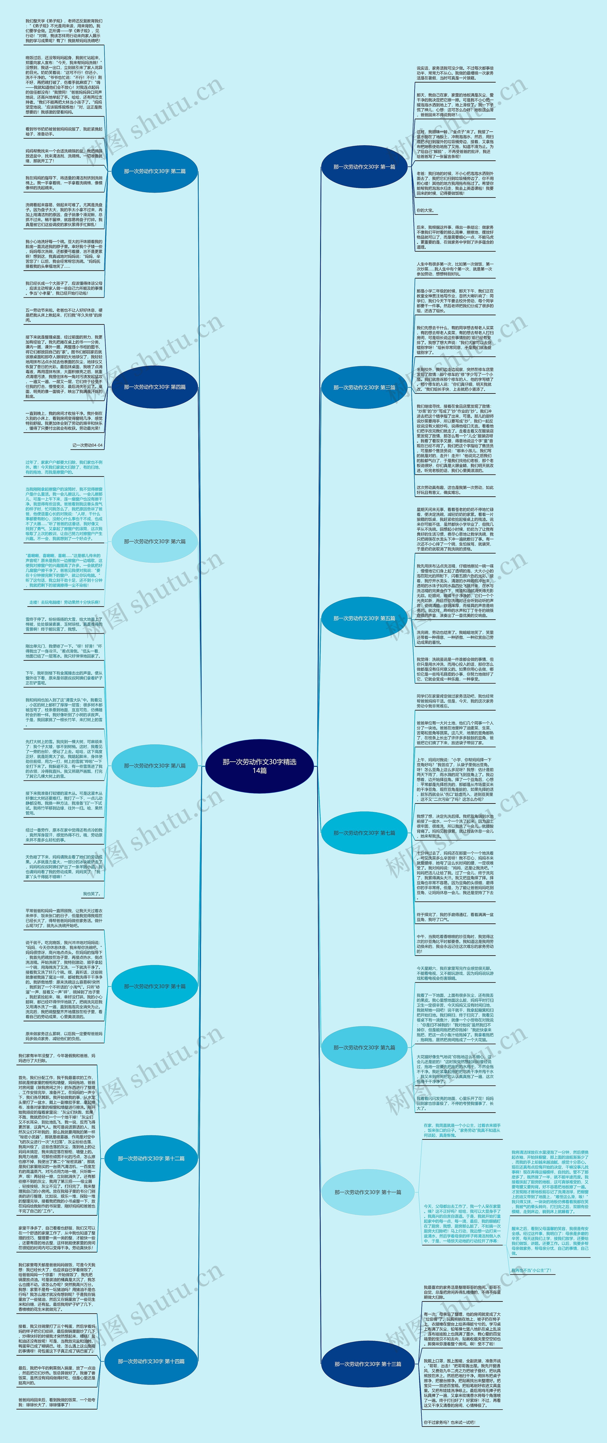 那一次劳动作文30字精选14篇思维导图
