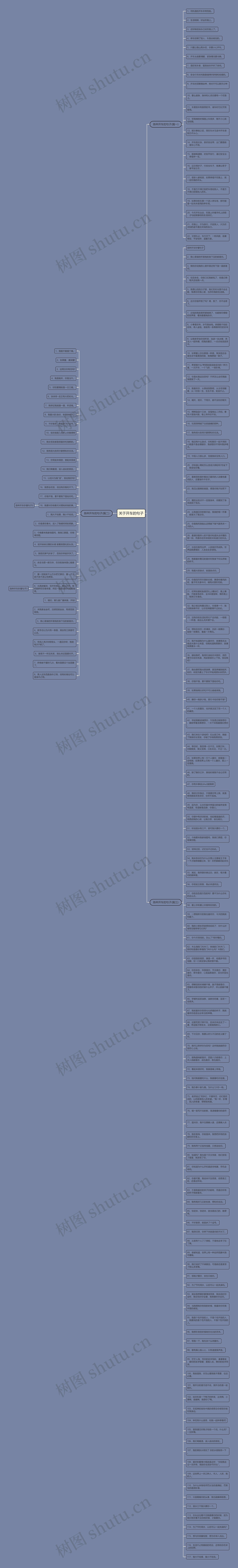 关于开车的句子思维导图