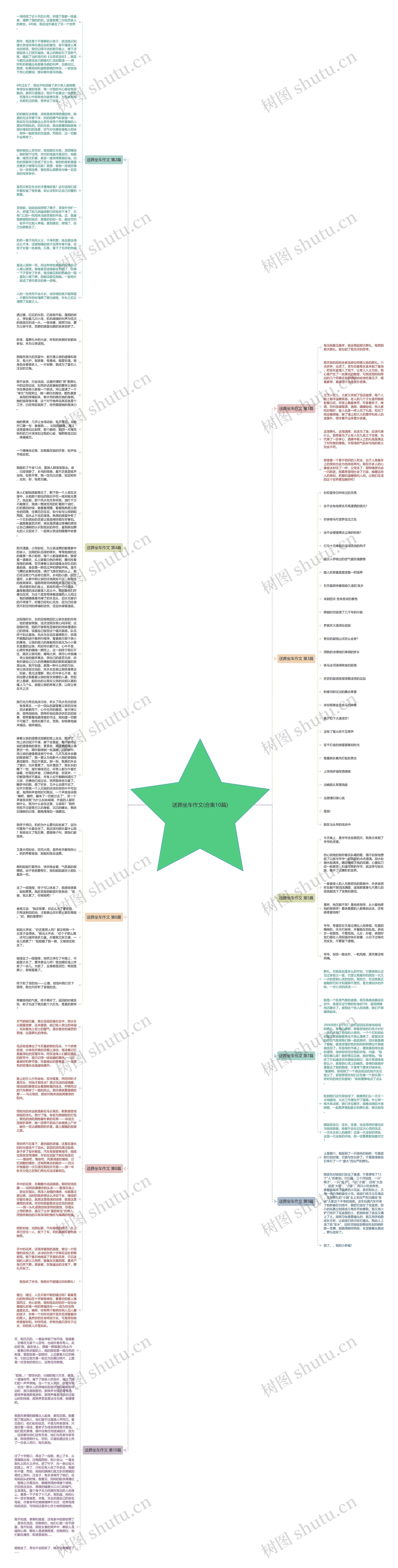 送葬坐车作文(合集10篇)思维导图