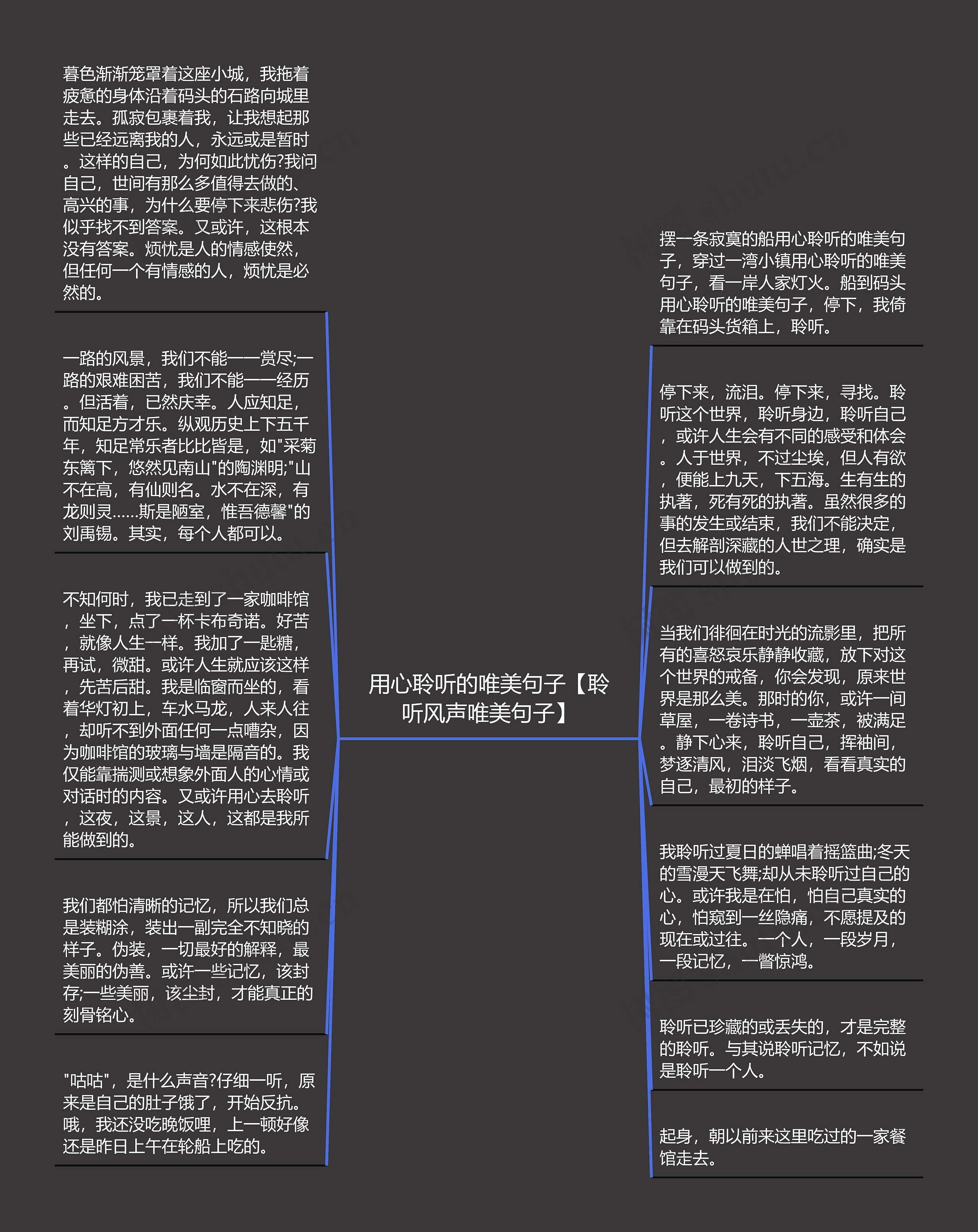 用心聆听的唯美句子【聆听风声唯美句子】