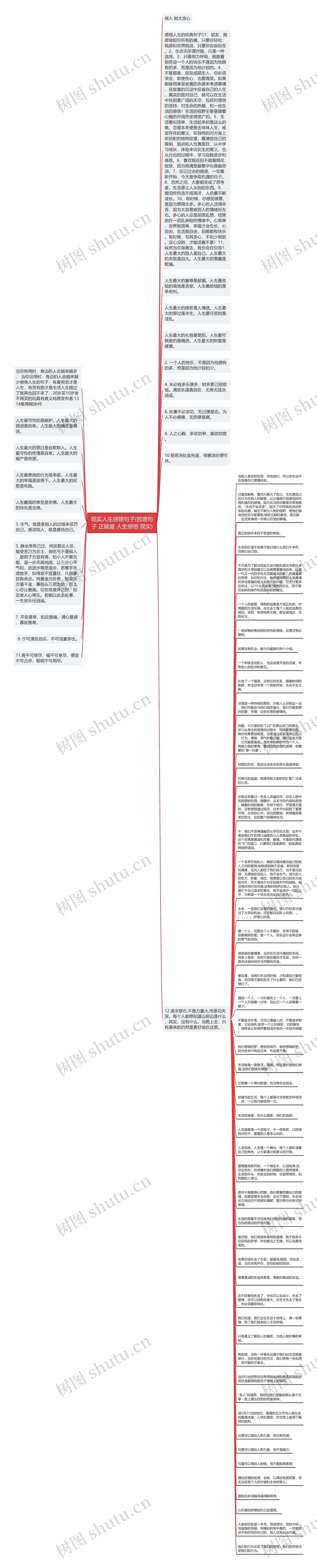 现实人生感悟句子(哲理句子 正能量 人生感悟 现实)思维导图