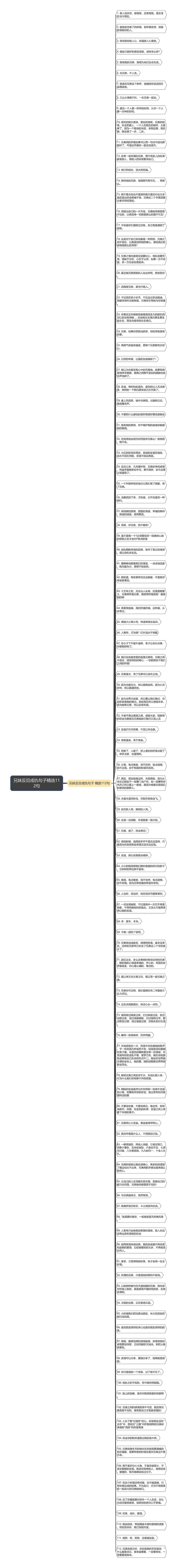 兄妹反目成仇句子精选112句思维导图