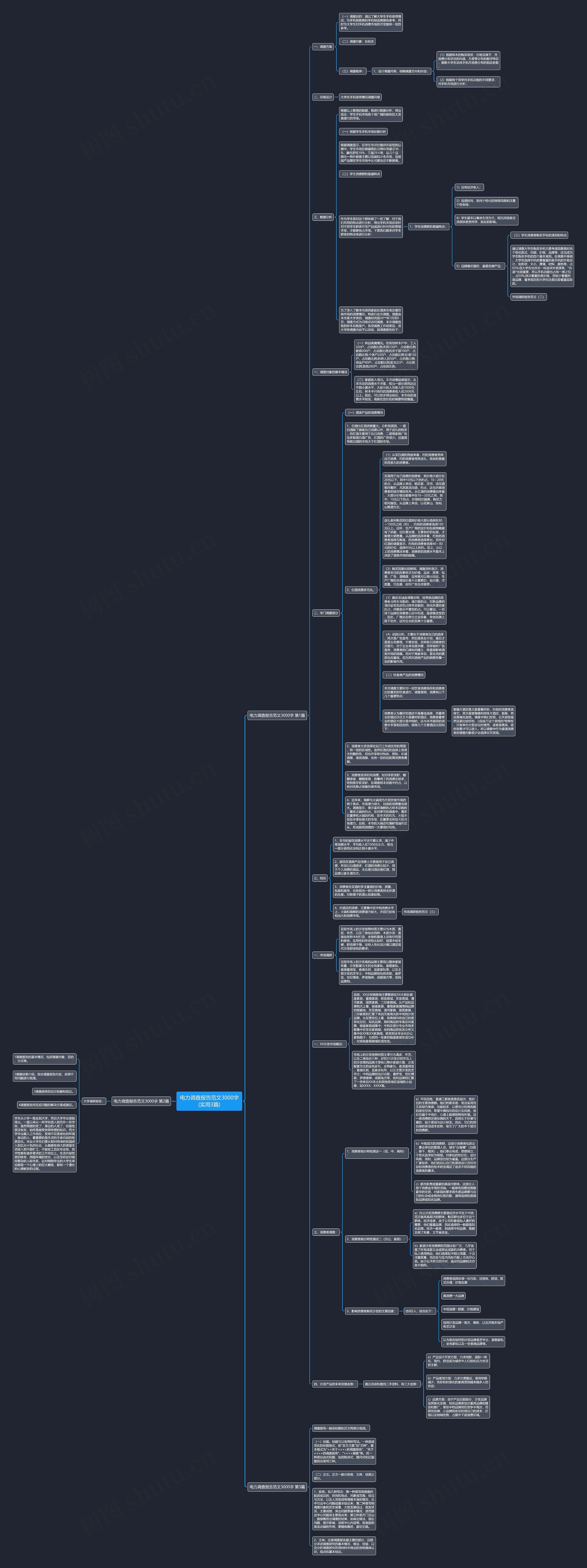 电力调查报告范文3000字(实用3篇)思维导图高清图 电力调查报告范文3000字(实用3篇)思维导图