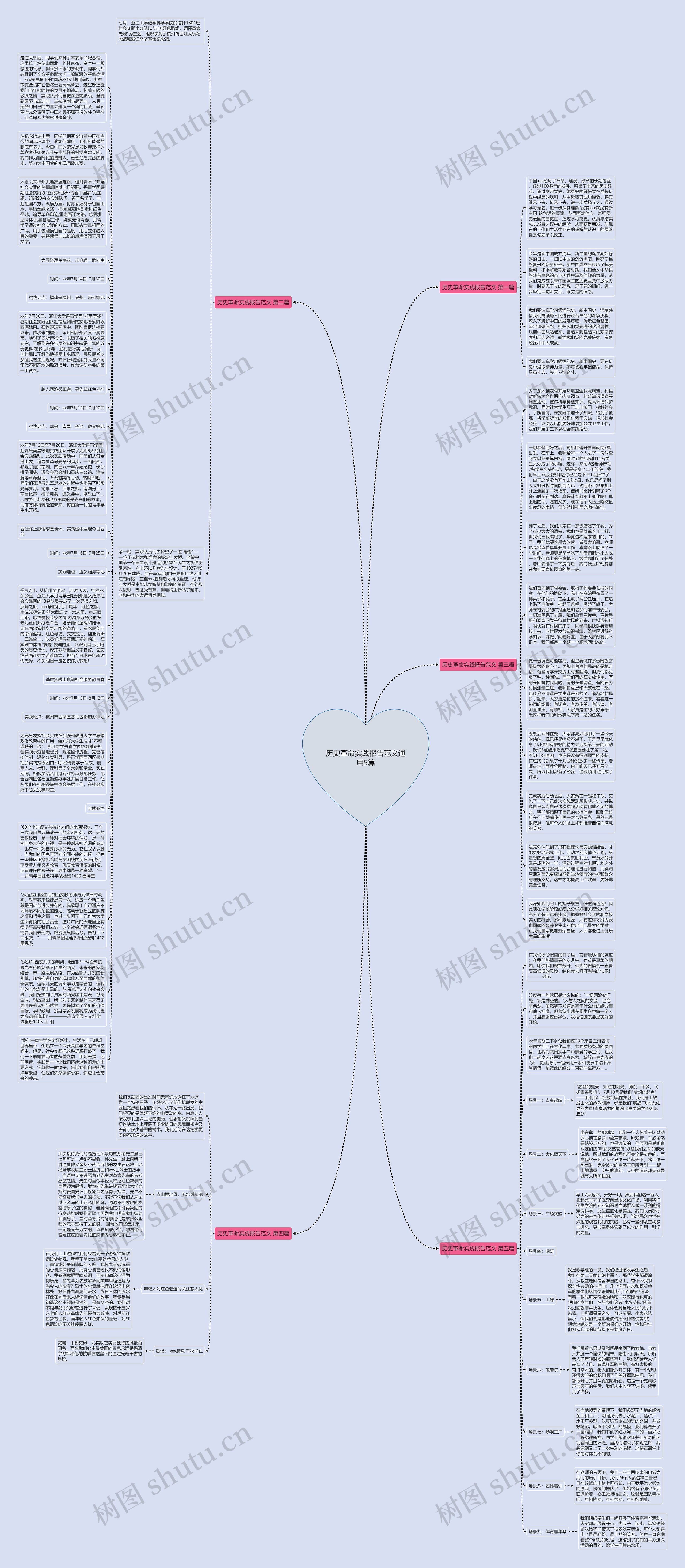历史革命实践报告范文通用5篇思维导图