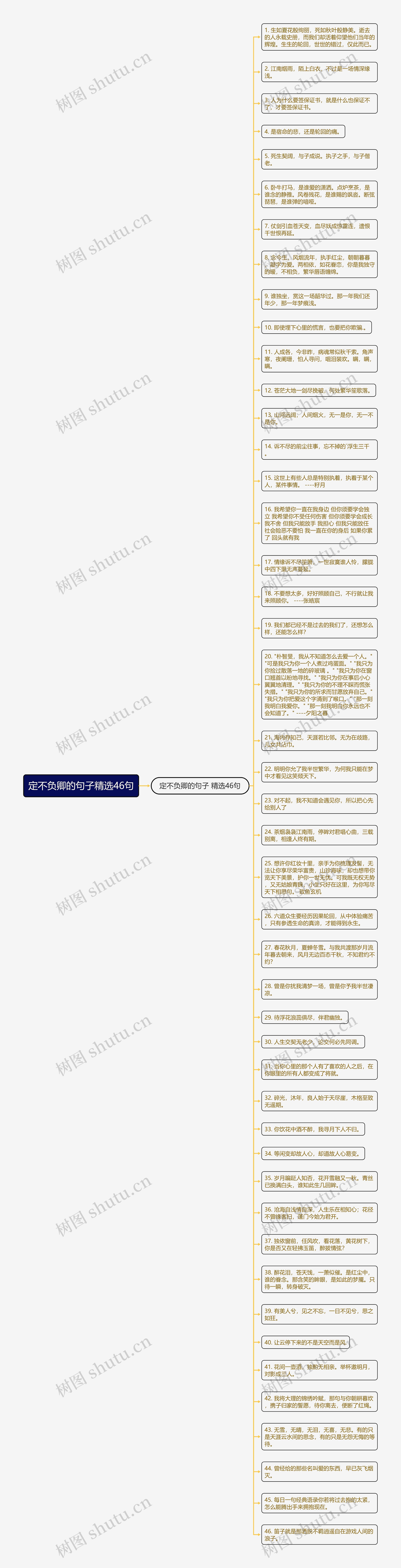 定不负卿的句子精选46句思维导图