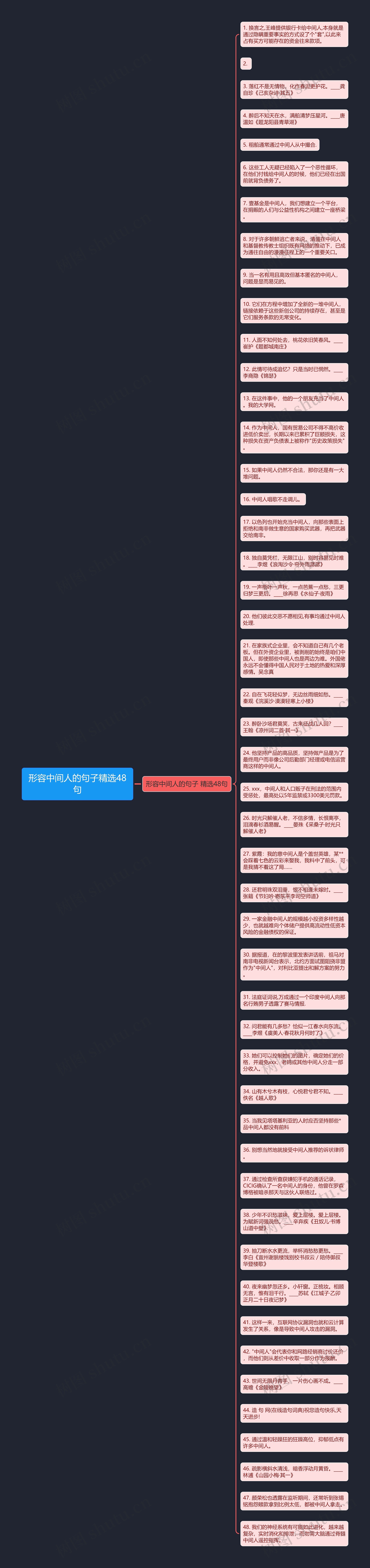 形容中间人的句子精选48句思维导图