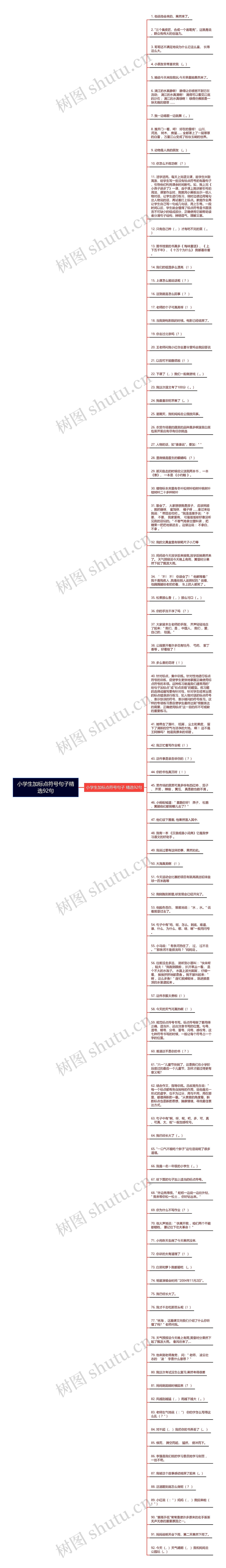 小学生加标点符号句子精选92句