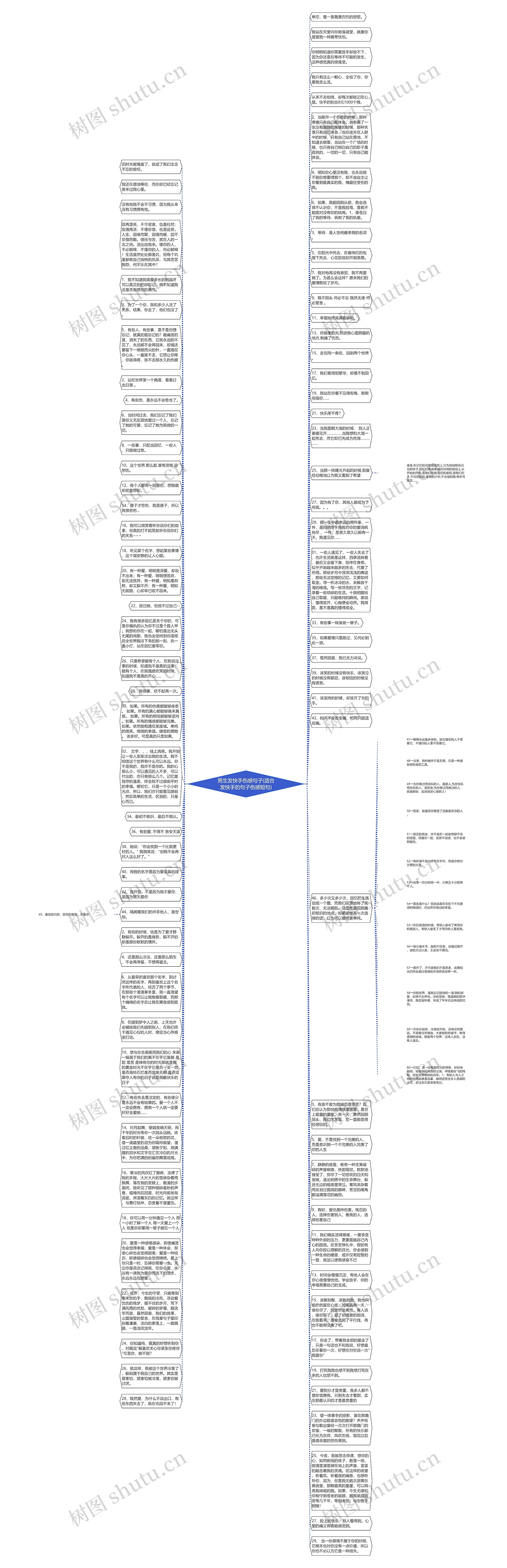 男生发快手伤感句子(适合发快手的句子伤感短句)思维导图