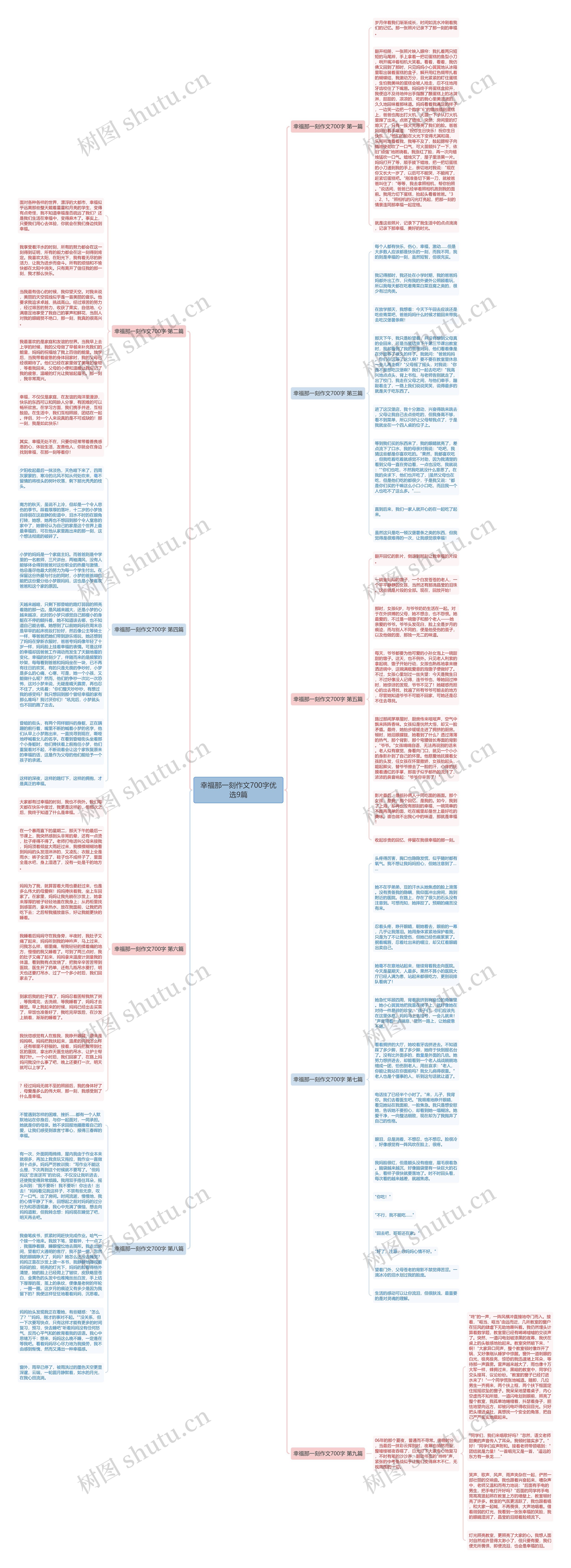 幸福那一刻作文700字优选9篇思维导图