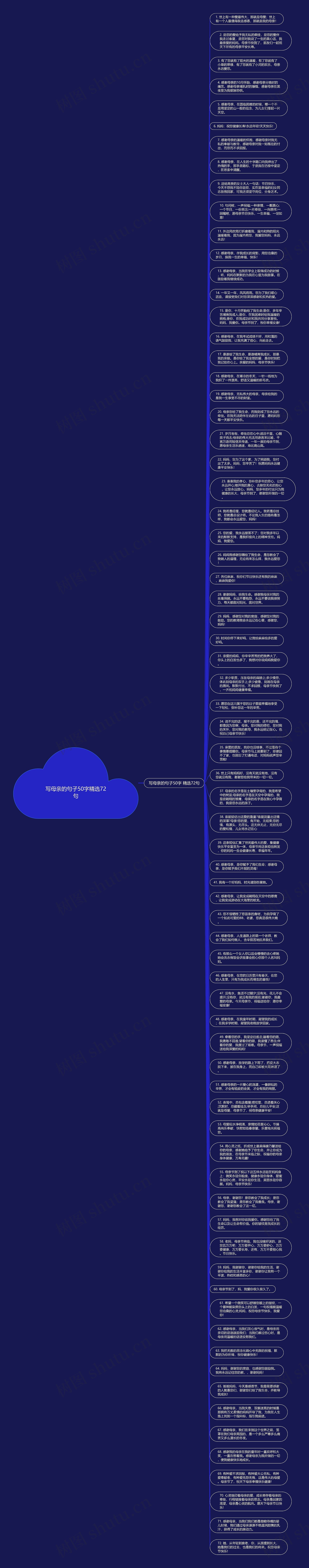 写母亲的句子50字精选72句思维导图