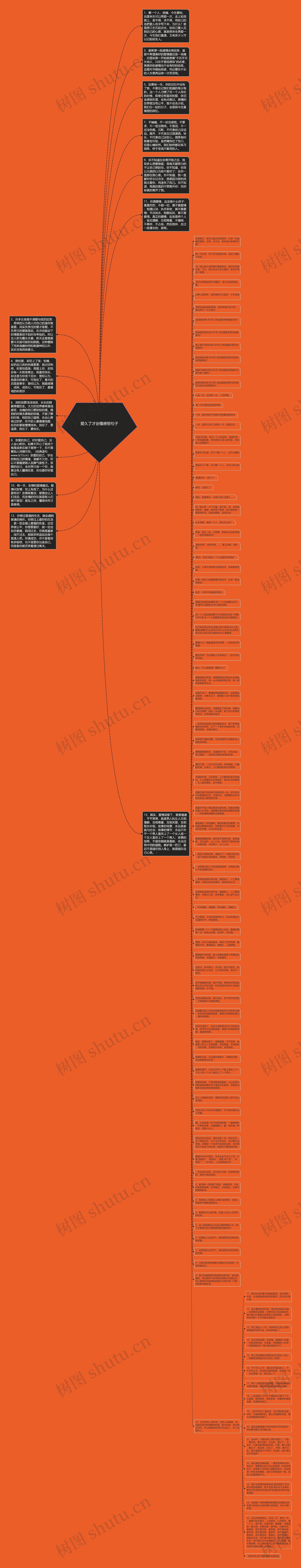 爱久了才会懂感悟句子思维导图