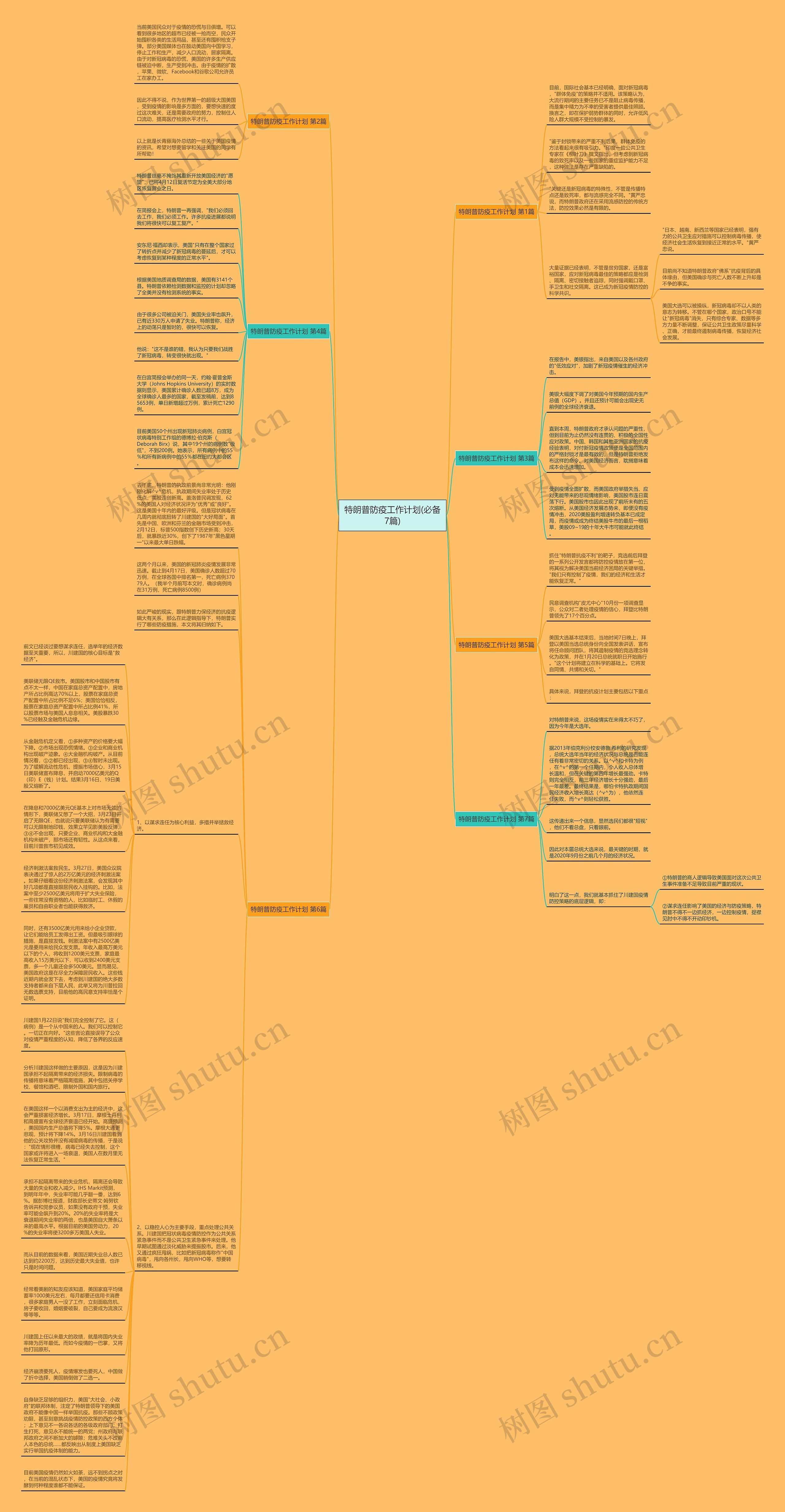 特朗普防疫工作计划(必备7篇)思维导图