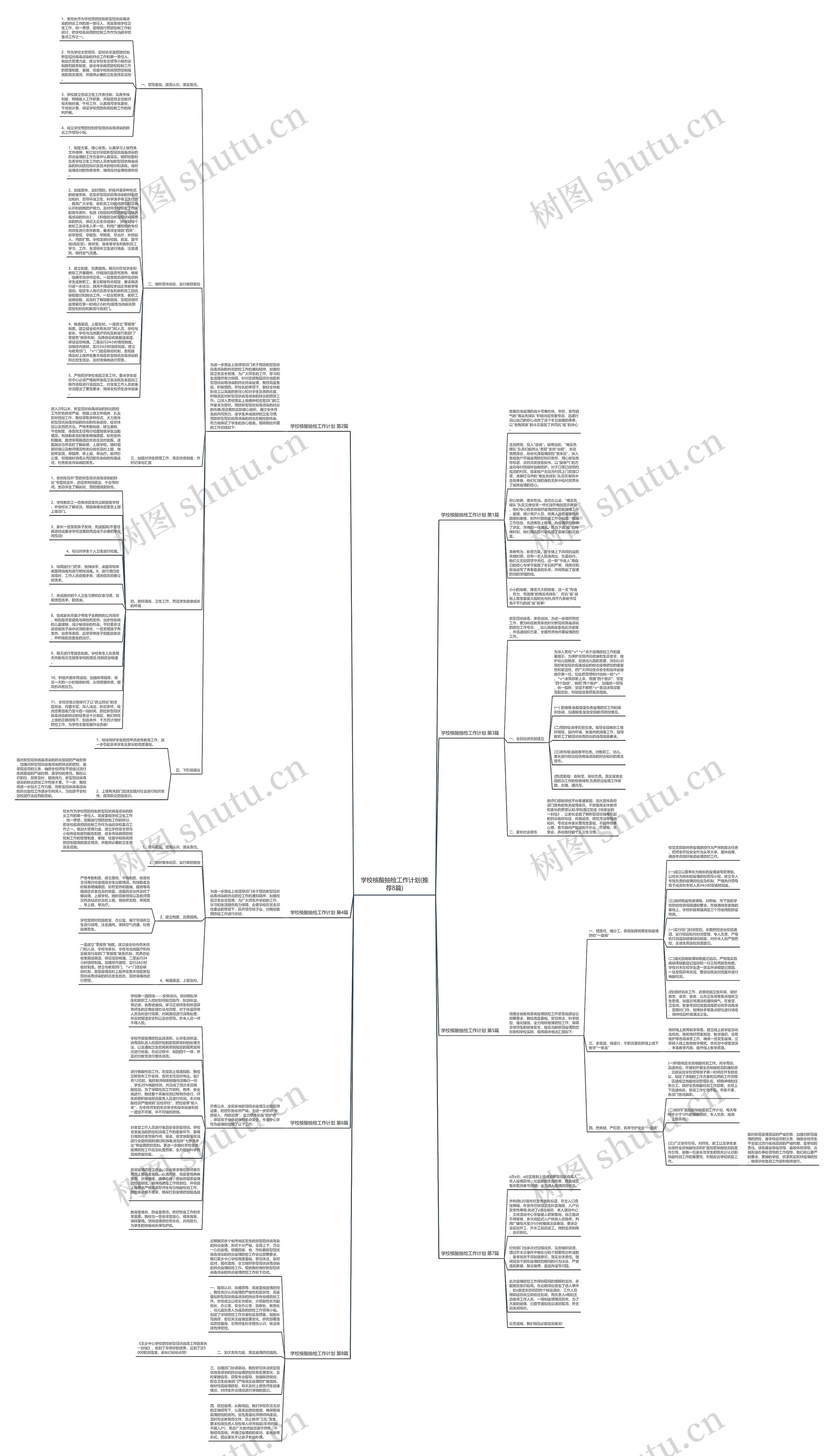 学校核酸抽检工作计划(推荐8篇)思维导图