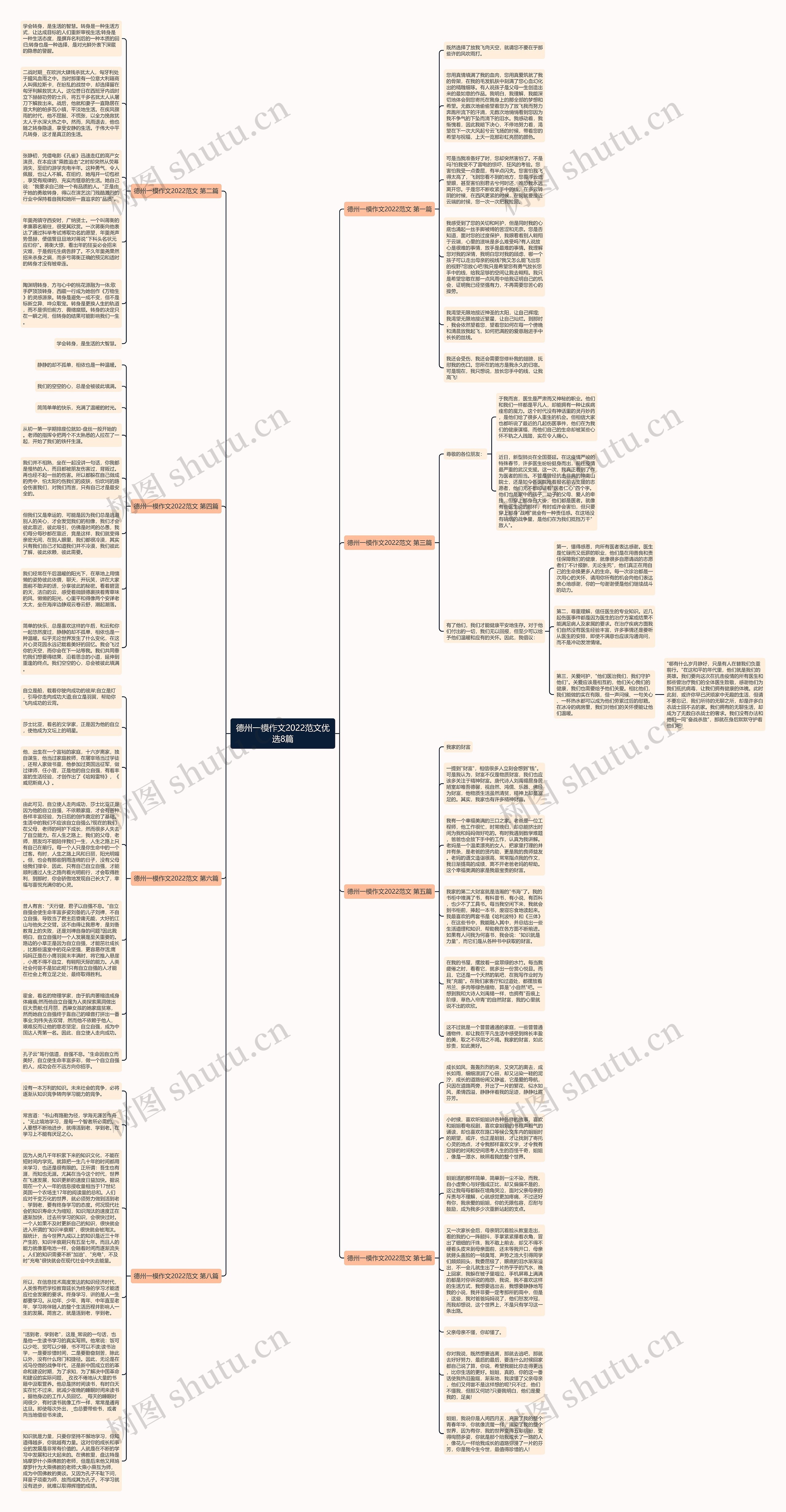 德州一模作文2022范文优选8篇思维导图