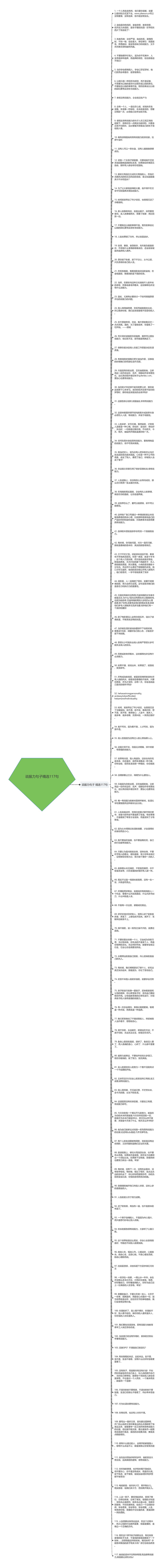 说服力句子精选117句思维导图