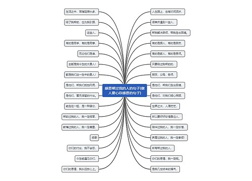 感恩帮过我的人的句子(做人要心存感恩的句子)