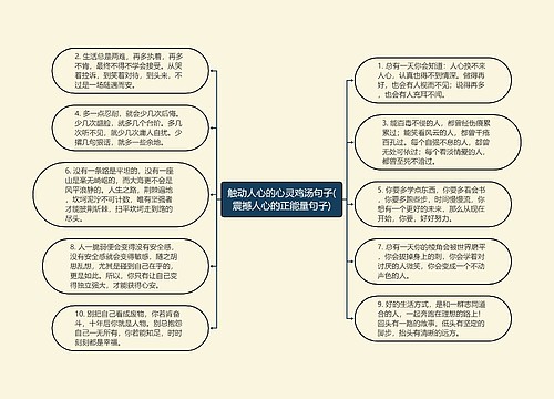 触动人心的心灵鸡汤句子(震撼人心的正能量句子)