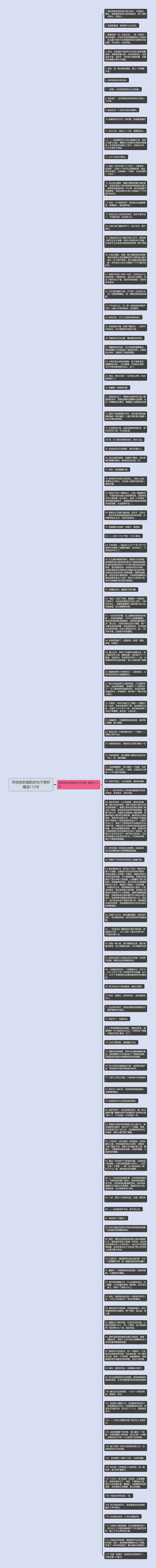 写母亲的背影的句子赏析精选112句