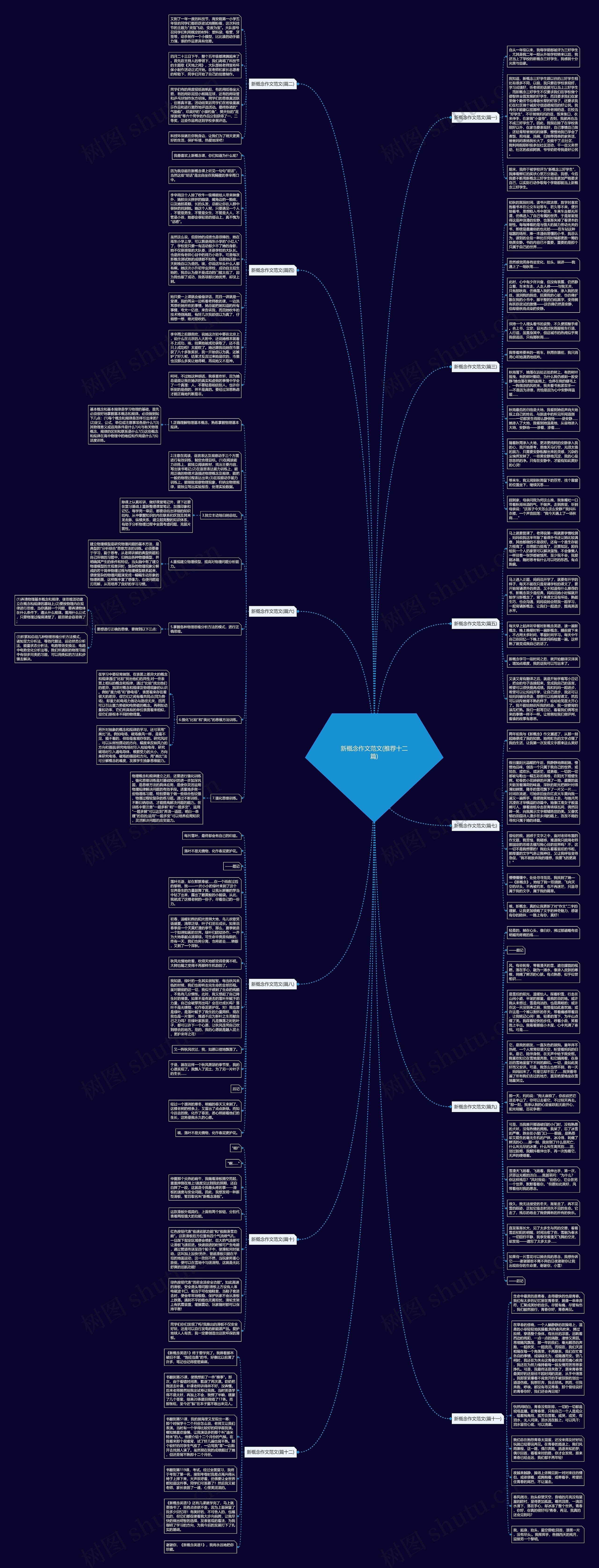新概念作文范文(推荐十二篇)思维导图高清图 新概念作文范文(推荐十二篇)思维导图