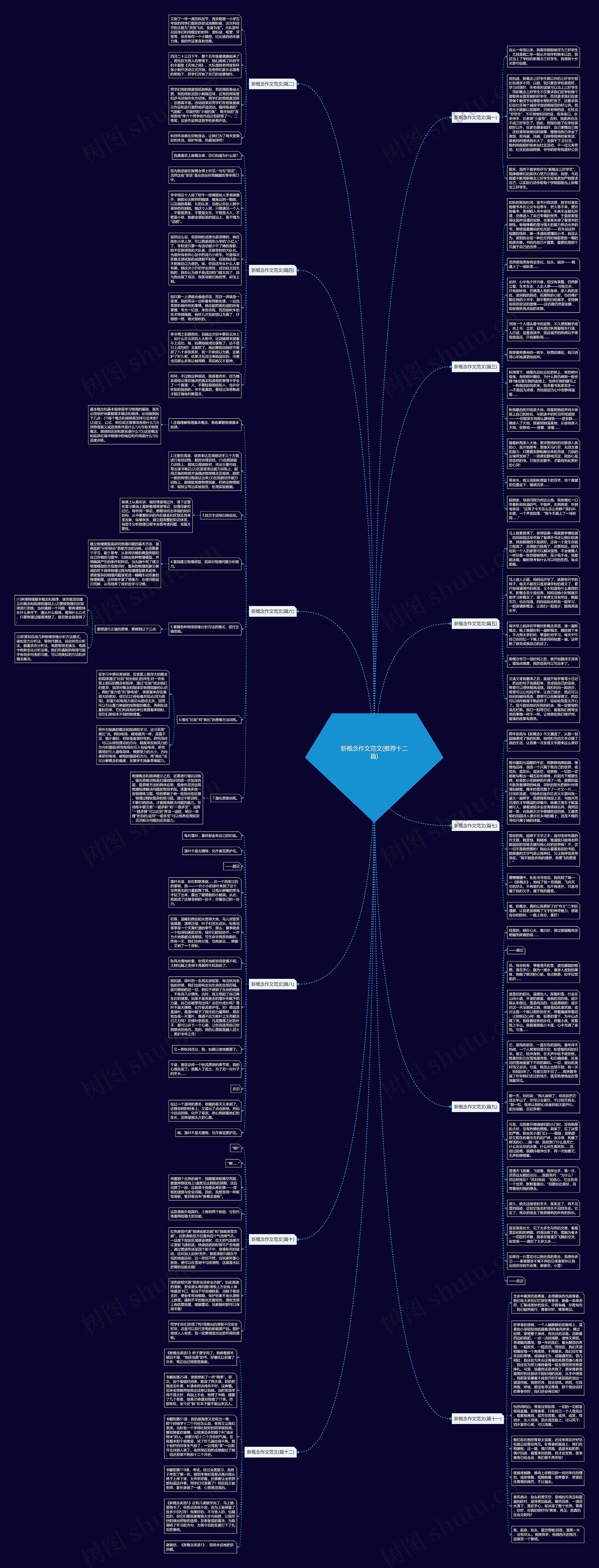 新概念作文范文(推荐十二篇)思维导图