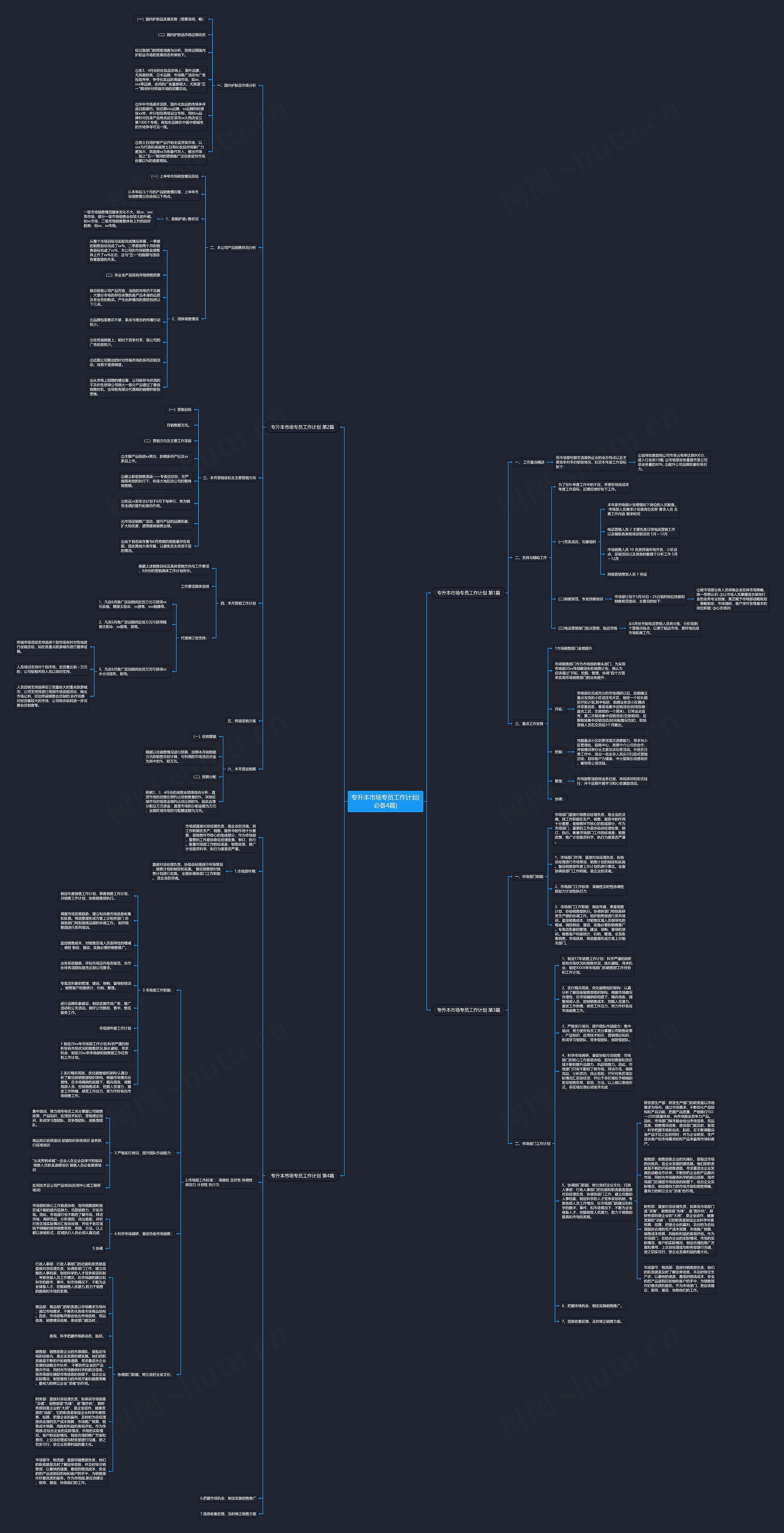 专升本市场专员工作计划(必备4篇)思维导图