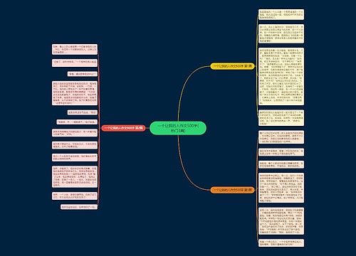 一个让我的人作文500字(热门3篇)