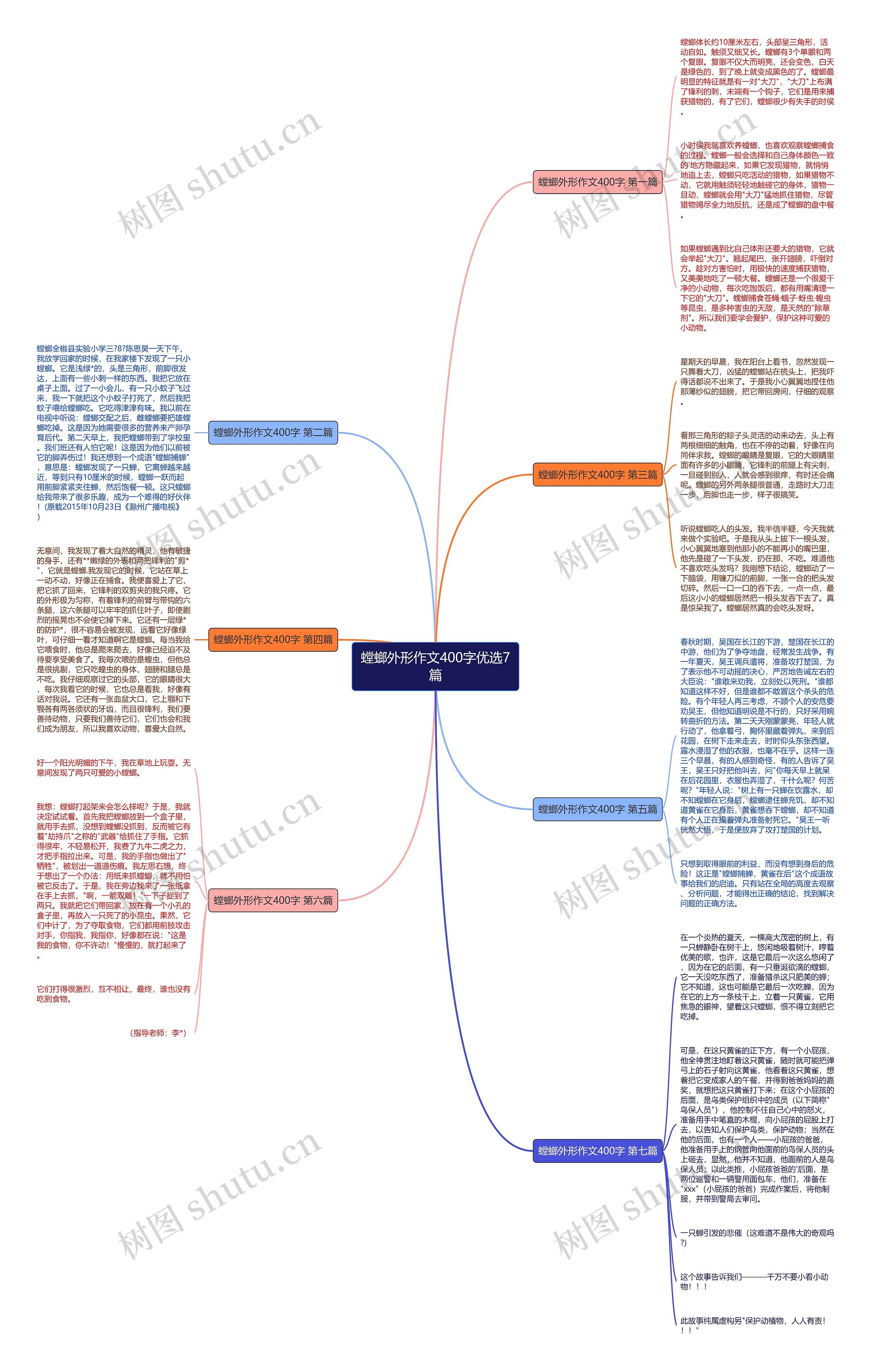 螳螂外形作文400字优选7篇 螳螂外形作文400字优选7篇