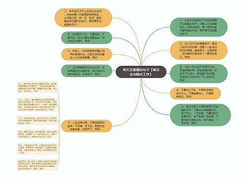 每天正能量的句子【每日金句励志工作】