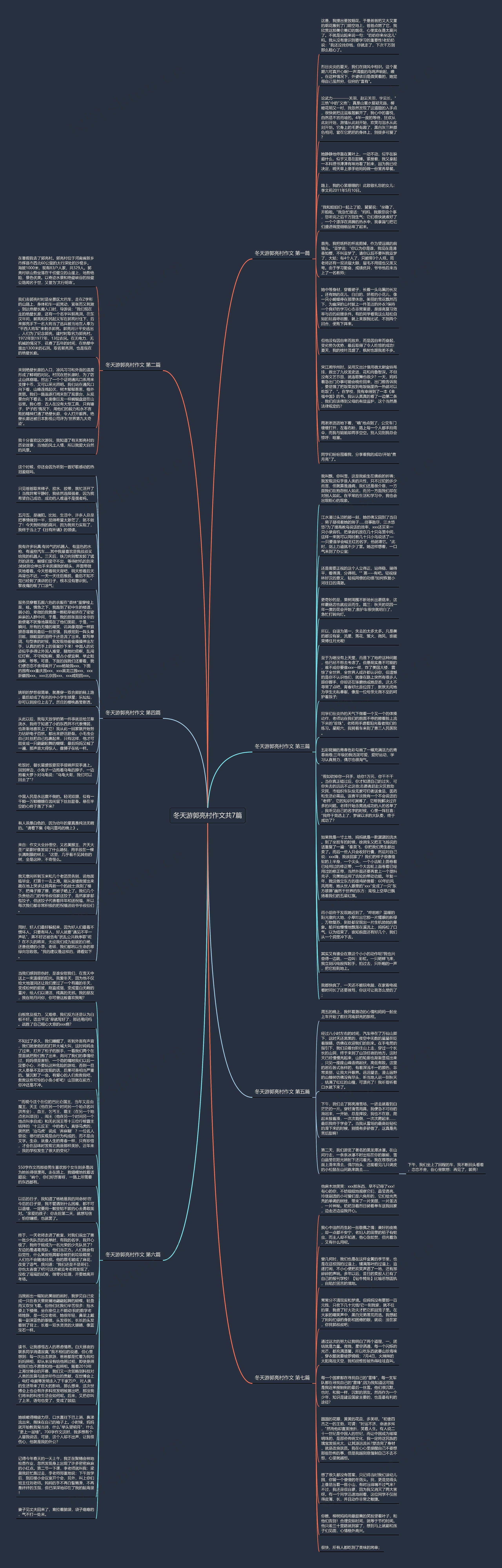 冬天游郭亮村作文共7篇