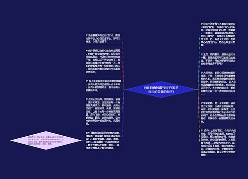 向往自由的霸气句子(追求自由的灵魂的句子)