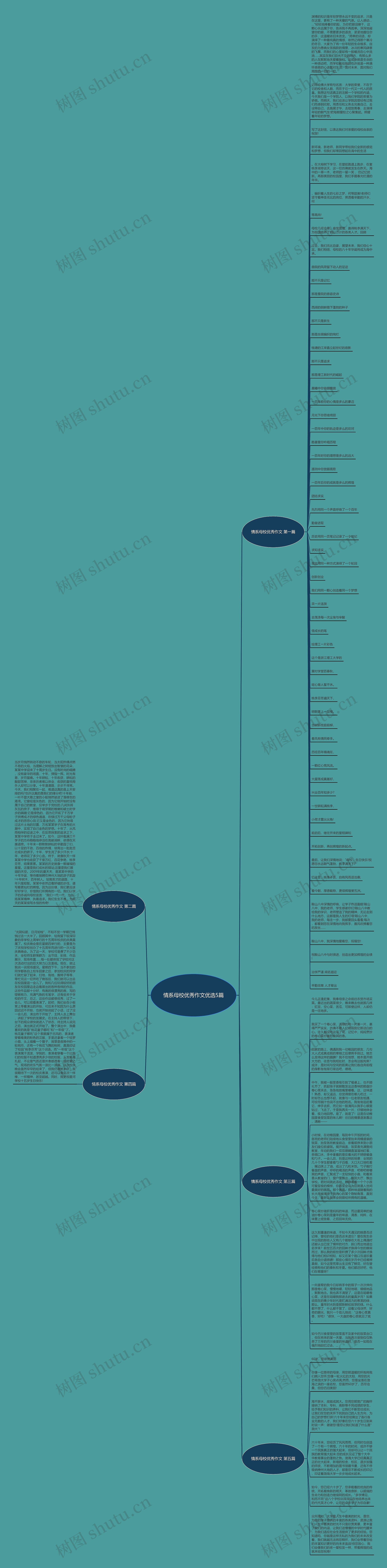 情系母校优秀作文优选5篇思维导图