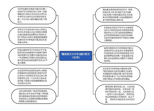 精选美文350字(摘抄美文100字)